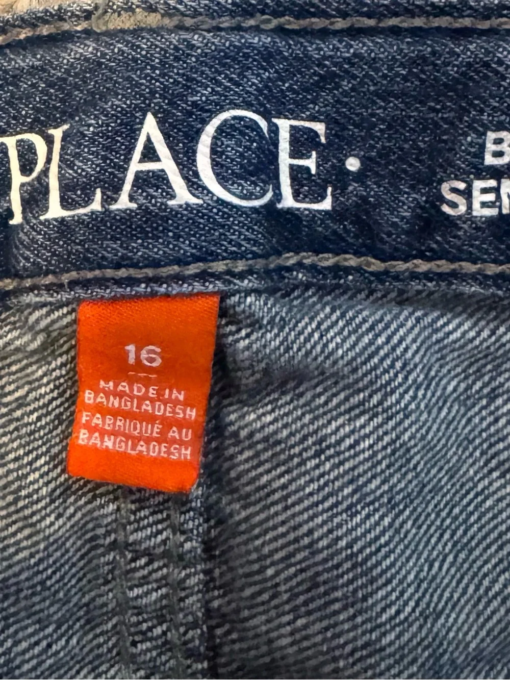 The Children's Place Boys Dark Blue Denim Jeans - Set of 3 “Play pants”